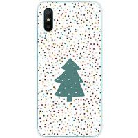 1001 coques Xiaomi Beschermende siliconen case compatibel met Xiaomi Redmi 9A, Xiaomi Redmi 9AT, Xiaomi Redmi 9i kerstboom
