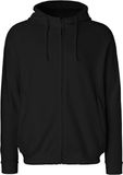Neutral Unisex Hoodie met capuchon en rits Black - XXL