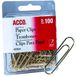 Acco Paperclips Metaal Goud 100 stuk(s)