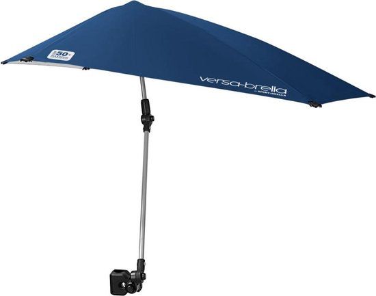 Sport-Brella Versa-Brella XL Paraplu / Parasol - Blauw - Kantelbaar - Knikbaar - Strandparasol
