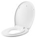 Toiletbril O-vorm Blanc Softclose Plastique