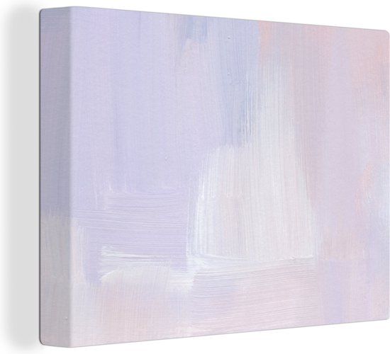 OneMillionCanvasses Canvas schilderij 160x120 cm - Pastel - Multicolor - Modern - Rechthoek
