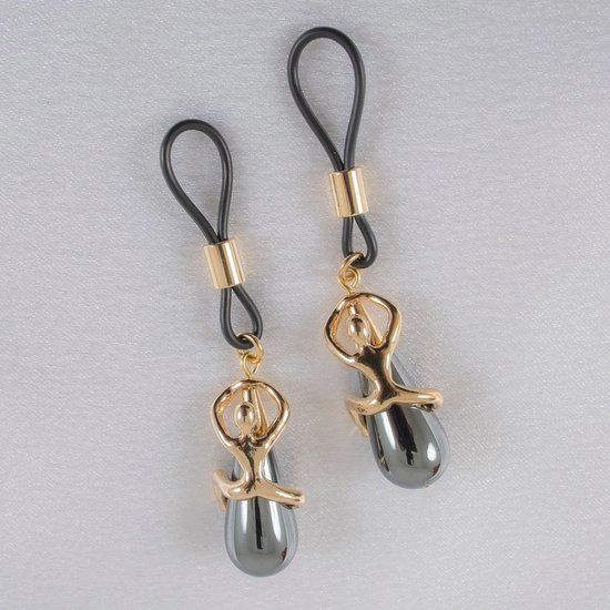 Sylvie Monthulé Borstsieraad Secret Passion Hematite | Goud