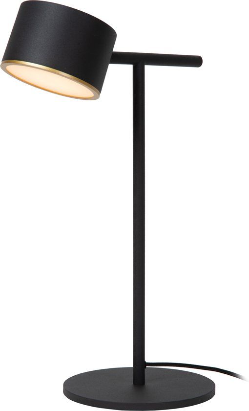 Lucide GIAN - Tafellamp - LED Dimbaar - 1x9W 2700K - Zwart