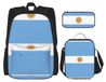 Argentijnse Vlag Sac à dos scolaire avec boîte à lunch