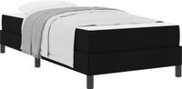 vidaXL Boxspring bed Zwart Stof 90 x 190 cm