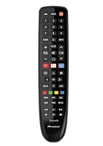 MELICONI GUMBODY PERSONAL 9+ afstandsbediening voor HISENSE TV met schokbestendig rubberen behuizing