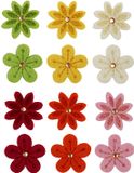 Creativ Company Bloemen van vilt, d: 30 mm, 120 assorti