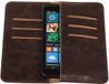Best Cases Mocca Pull-up Large Pu portemonnee wallet voor Microsoft Lumia 535 - 8718883823976