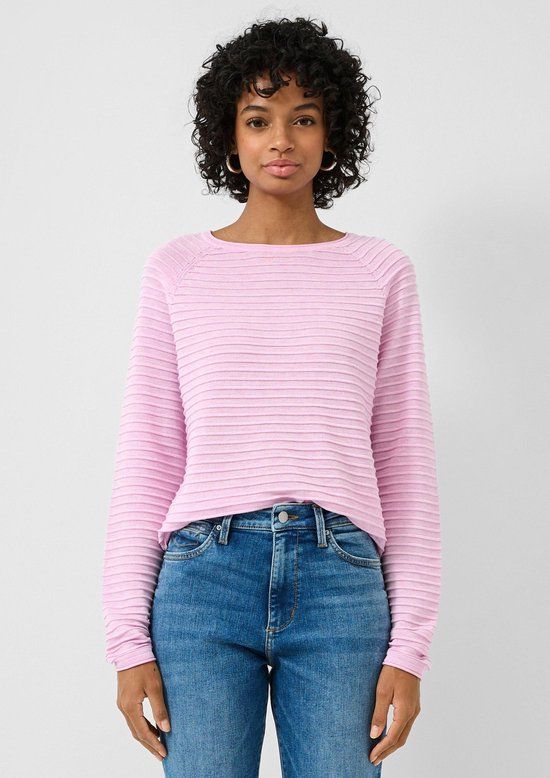 QS Strickpullover zachtroze