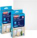 tesa INSECT STOP H&L Fly Screen for Window - hor met klittenband, op maat snijden, zonder boren, wit - 2x 150 x 180 cm