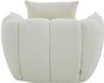 Vente-unique Fauteuil pivotant en tissu texturé beige GONOLON
