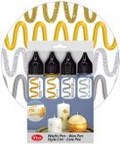 Viva Decor Stylo cire pour bougies 4 x 28 ml.