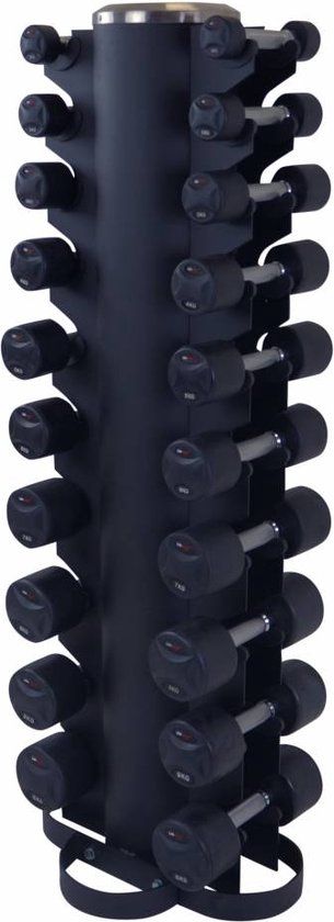 LMX Dumbbelltoren met Fixed dumbbells 1 t/m 10 kg - Zwart