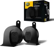 HELLA HEAVY DUTY HORN TE30 SET - 24V - 110dB(A) - 410Hz-510Hz - Hoge toon/Lage toon - Electrisch - ECE - Zwart