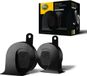 HELLA HEAVY DUTY HORN TE30 SET - 24V - 110dB(A) - 410Hz-510Hz - Hoge toon/Lage toon - Electrisch - ECE - Zwart