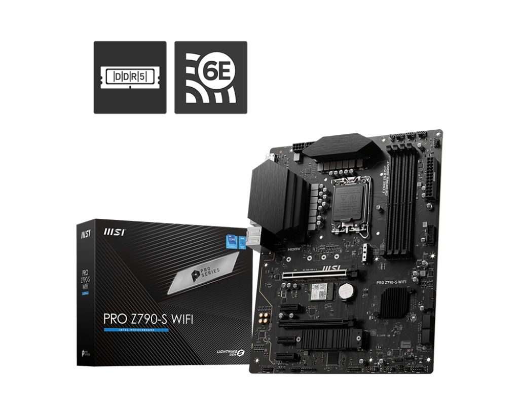 MSI PRO Z790-S WIFI - Moederbord - Intel Z790 - LGA 1700 - DDR5 - ATX
