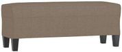 vidaXL Bankje 100x35x41 cm stof taupe