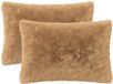 vidaXL - Kussensloop - 2 stuks - HEERLEN - Taupe - 50 x 80 cm - Katoensatijn