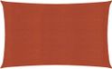 vidaXL Zonnezeil 160 g/m² 5x8 m HDPE Terracotta