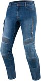 REBELHORN Vandal motorjeans heren | aramidevezel voering | SAS-TEC niveau 2 kniebeschermers en niveau 1 heupbeschermers | stuitbeenbeschermer tas | 2 ventilatiekanalen | taps toelopende pasvorm