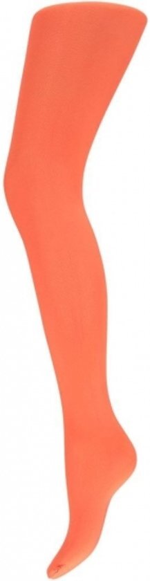 - Fluor oranje dames panty 60 denier S/M