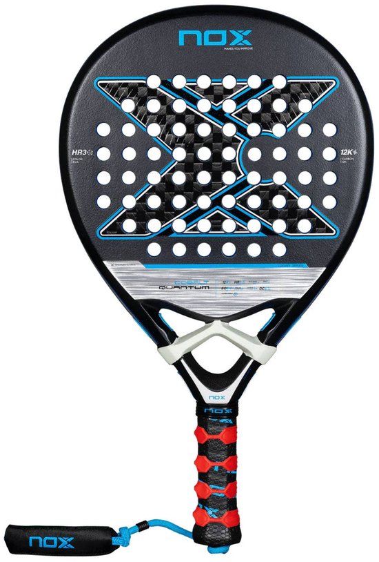 Nox Quantum Cobalt 12k Padelracket Zilver