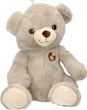 Sandy Pluche beer/teddybeer - grijs - 28 cm