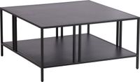 en.casa Salontafel Kumlinge metaal 40x80x80 cm zwart