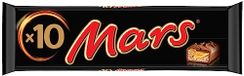 MARS - Chocoladerepen met melk, nougat en karamel - 10 afzonderlijke chocoladerepen van 45 g