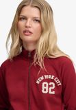 Superdry - Athletic Applique Trainingsjack - Dames - Bordeaux Red - Maat 12