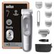 Braun Bodygroomer Series 7 BG7555, +8 accessoires, trimmen & scheren, waterdicht, grijs
