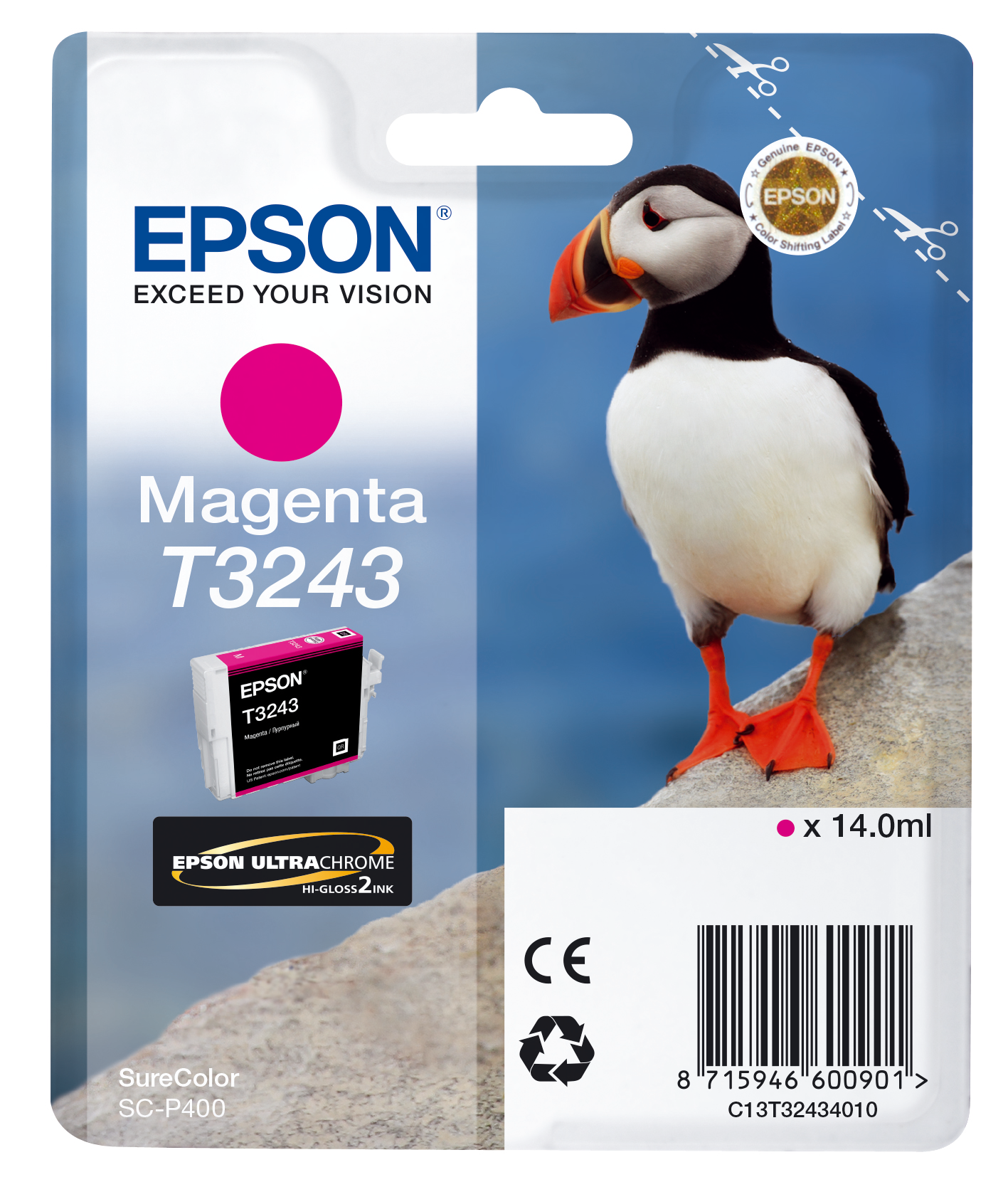 Epson T3243 Magenta single pack / magenta