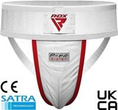RDX Sports H1+ Kruisbeschermer met Gel Cup - Wit - Maat: M