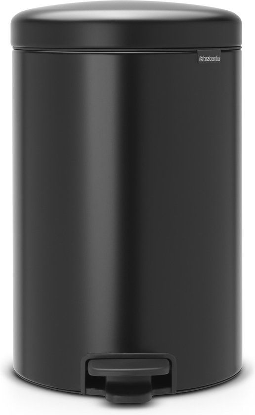 Brabantia NewIcon Prullenbak - 20 liter - Matt Black