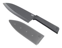 KUHN RIKON COLORI+ Santokumes groot, recht lemmet, grijs, 27,5 cm