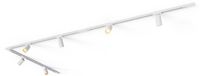 Calex Railverlichting - 3 Meter - GU10 Fitting - 6 Spots - Spot en surface - Blanc - 1 Phase