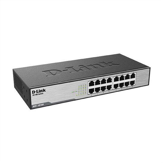 D-Link DES-1016D - Netwerkswitch - 16 Poorten - Unmanaged