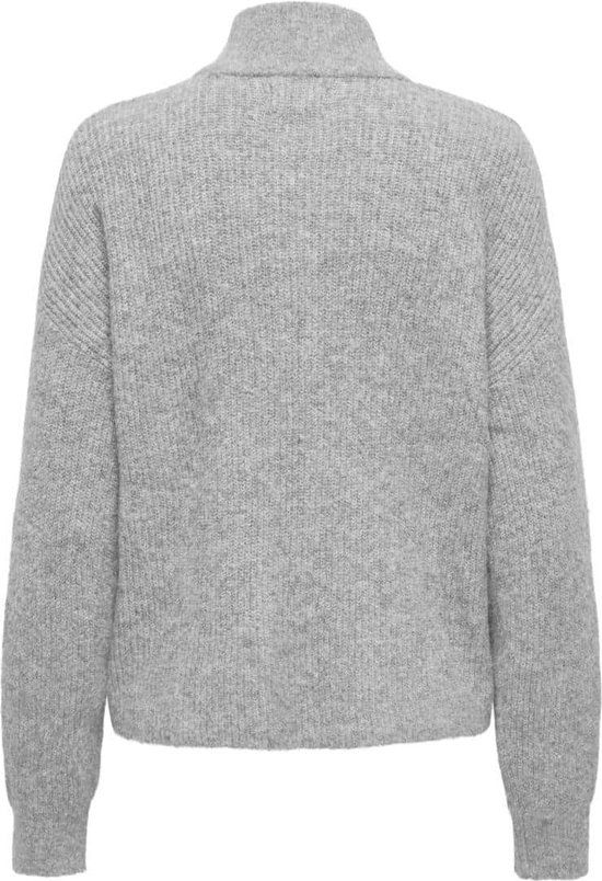 ONLY ONLTOKYO L/S ZIP CARDIGAN KNT - Dark Grey Melange - L - Women