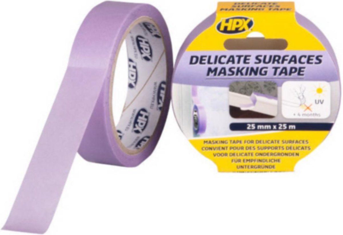 HPX Masking Tape 4800 Delicate Surfaces - Paars - 25mm x 25m - 5425014223309
