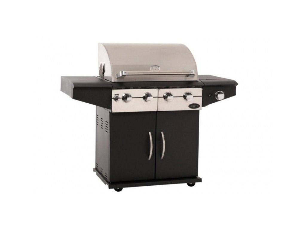Boretti DaVinci Nero Gas BBQ - Black - 3 Burners - Verrijdbaar
