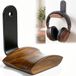 Merkloos Koptelefoonhouder Koptelefoon Standaard - Walnoothout en aluminium - Compact formaat - 8,4 x 8 x 6,2 cm - Voor headsets en tassen