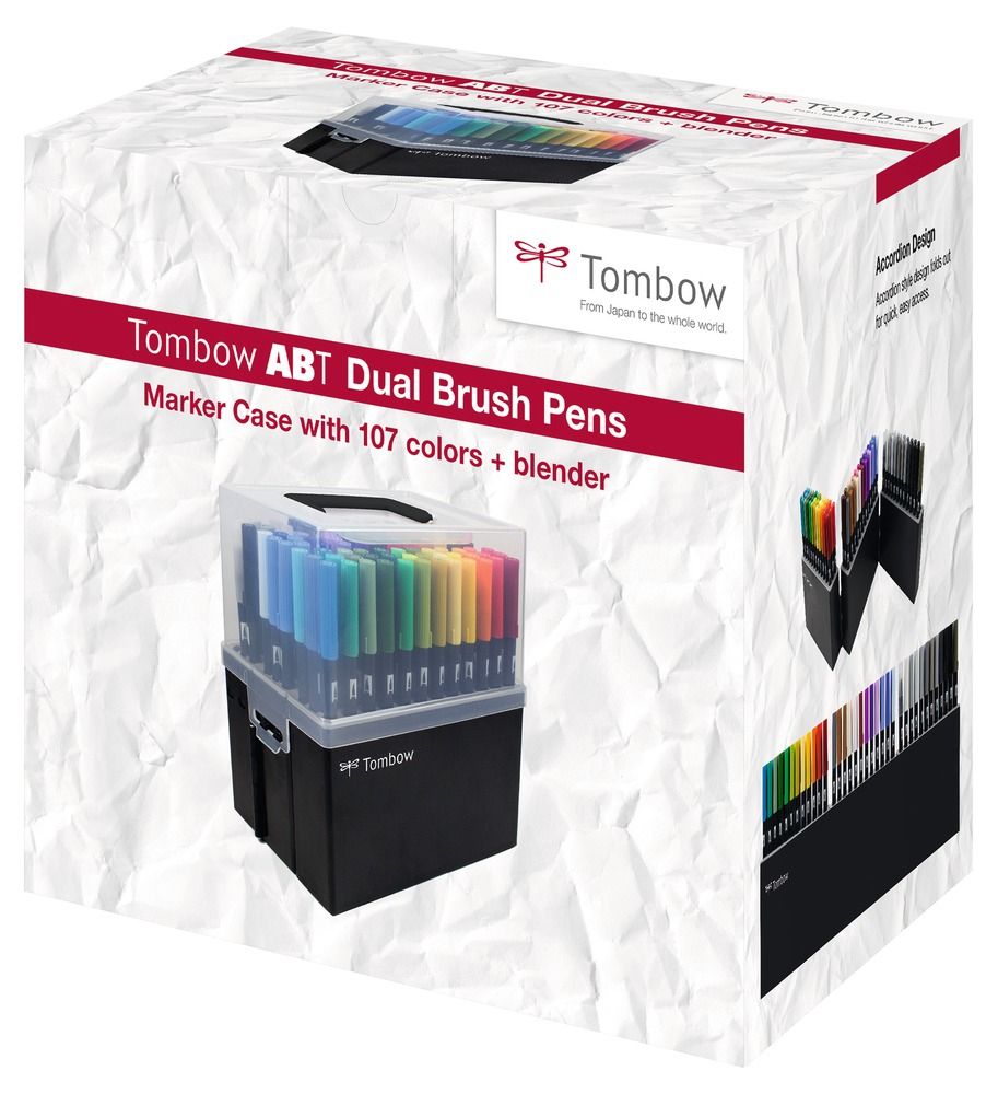 Tombow ABT-108C - 107-delige set brush stiften - Multi kleuren