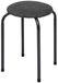 5Five Pouf empilable Fierra - métal/polyester - anthracite - D38 x H46 cm - sièges d'appoint - intérieur/extérieur - Empilable