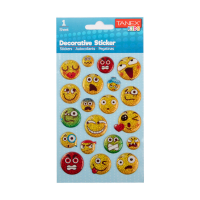 Diversen Tanex Puffy & Decoratie stickers Smileys (1 vel)