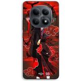 Maniacase Hoesje voor Xiaomi Redmi Note 15 5G Demon Slayer Kimetsu no Yaiba Itachi Uchiha rode voorhoofd
