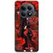 Maniacase Hoesje voor Xiaomi Redmi Note 15 5G Demon Slayer Kimetsu no Yaiba Itachi Uchiha rode voorhoofd