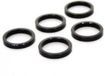 Merkloos / Sans marque A-Head 5mm Spacer 1.1/8 Inch Black 5 Pack