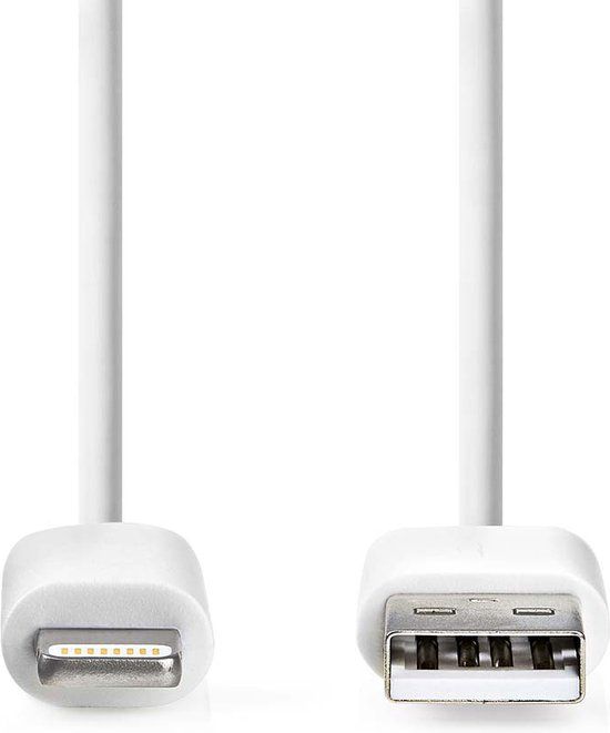 Nedis CCGL39300WT30 Lightning-kabel 3 m Wit