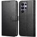 Phonillico® Coque pour Samsung Galaxy S26 ULTRA - Portefeuille Noir Rabat Clapet Aimanté Rangement Cartes